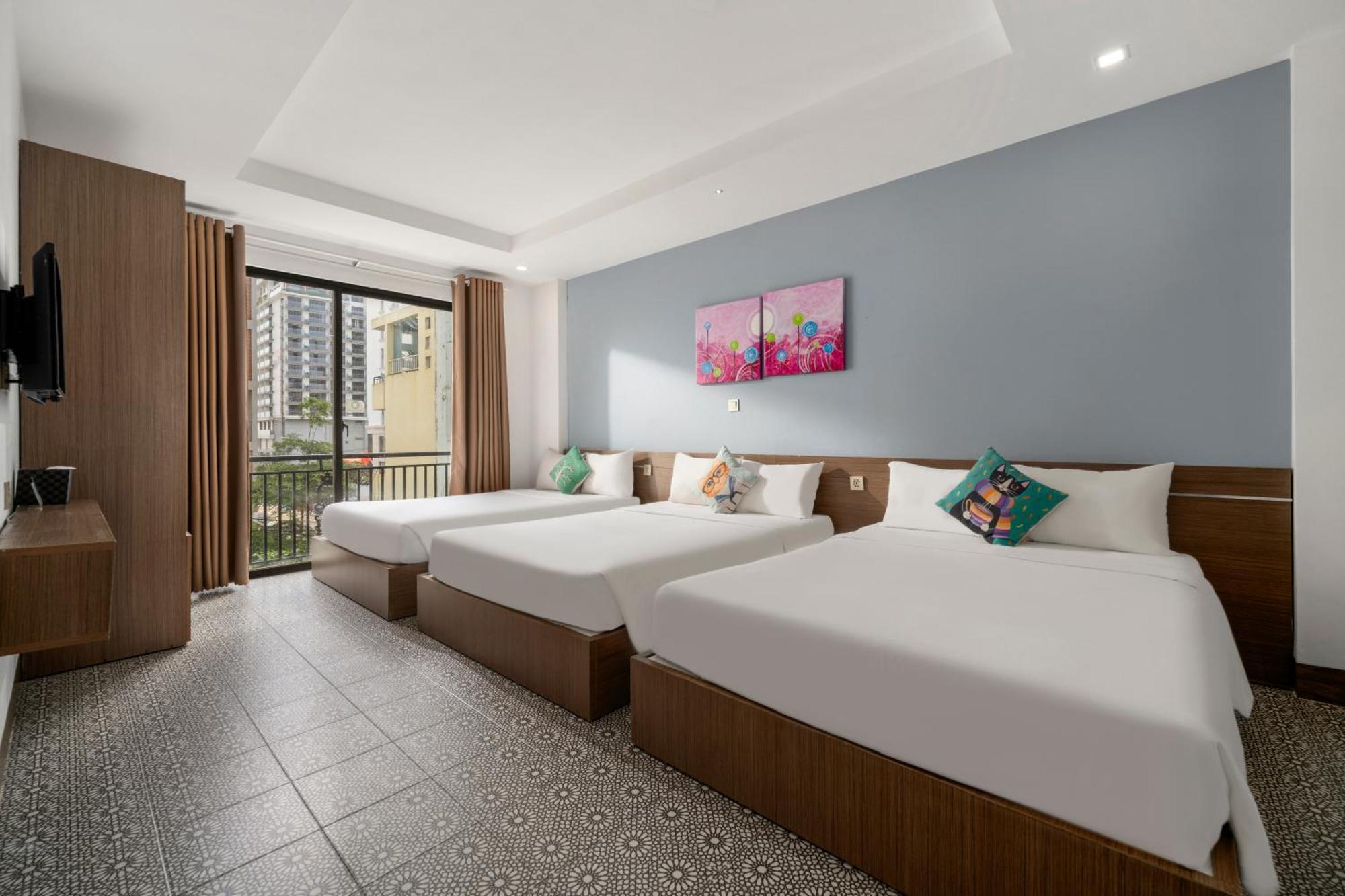Domi Danang Beach Hotel Bagian luar foto